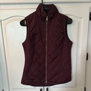 Old Navy XS Women's Quilted Vest Burgundy